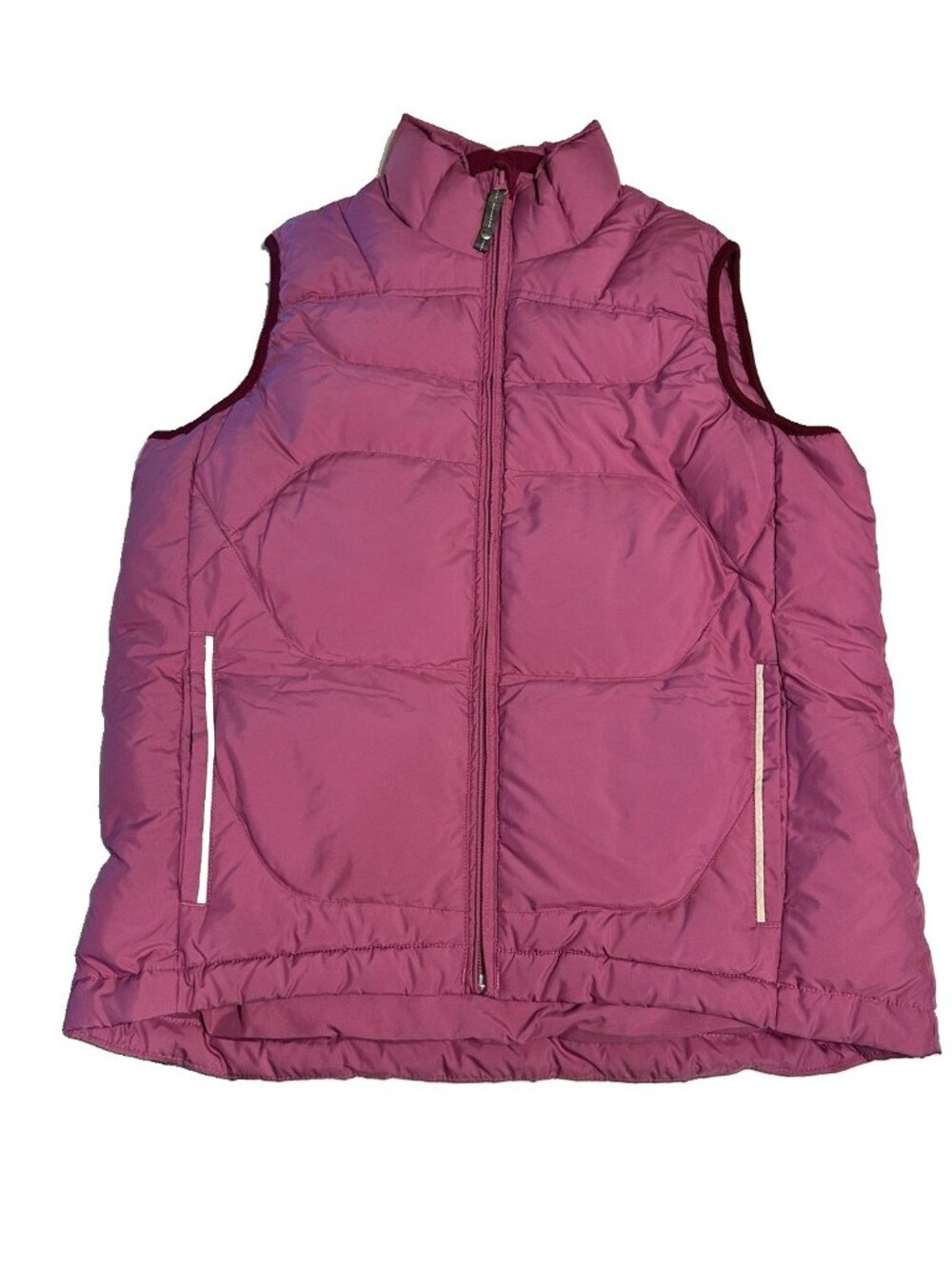 REI Girls Boys XL 16/18 Down Puffer Vest  Packable Outdoors Hiking Purple Zip